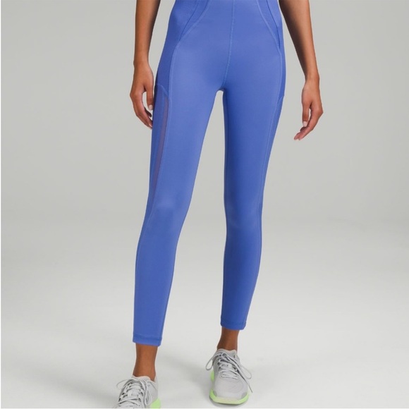 NWT Lululemon Everlux Mesh Super-High-Rise Training Tight 25" Wild Indigo Size 4 - Picture 3 of 6